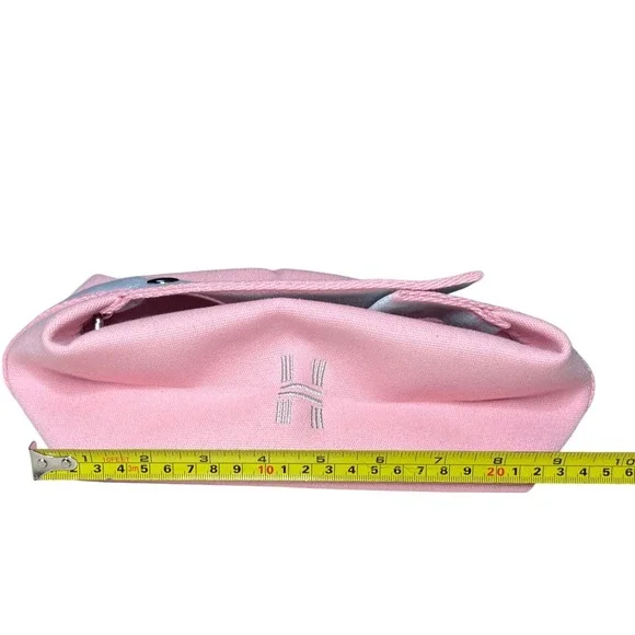 Pink Travel Makeup Pouch Small Toiletry Organizer Snap Closure Cosmetic Bag H - Picture 5 of 6